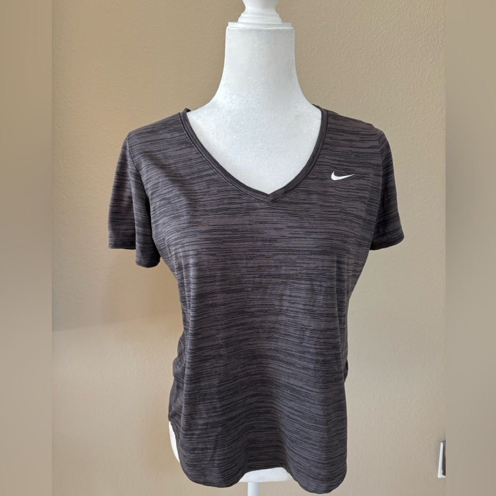 BOGO Nike Women's Gray V-Neck Top and Scoop Neck Top